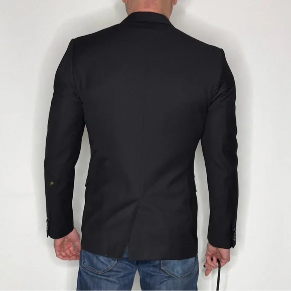 Men's Black Blazer - Picture 3 of 11